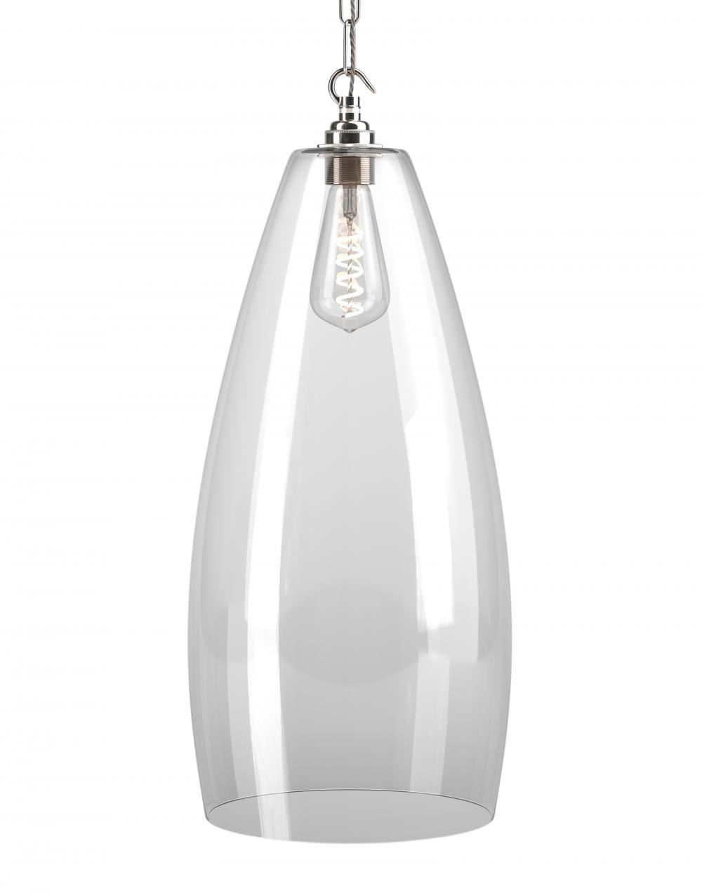 Fritz Fryer Upton Pendant Xxl Clear Nickel Clear Designer Pendant Lighting