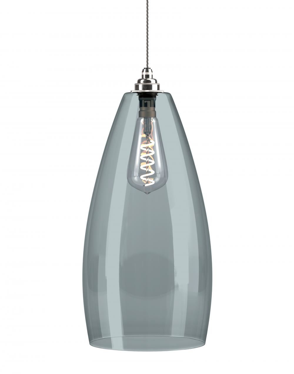 Fritz Fryer Upton Pendant Xl Smoked Nickel Grey Designer Pendant Lighting