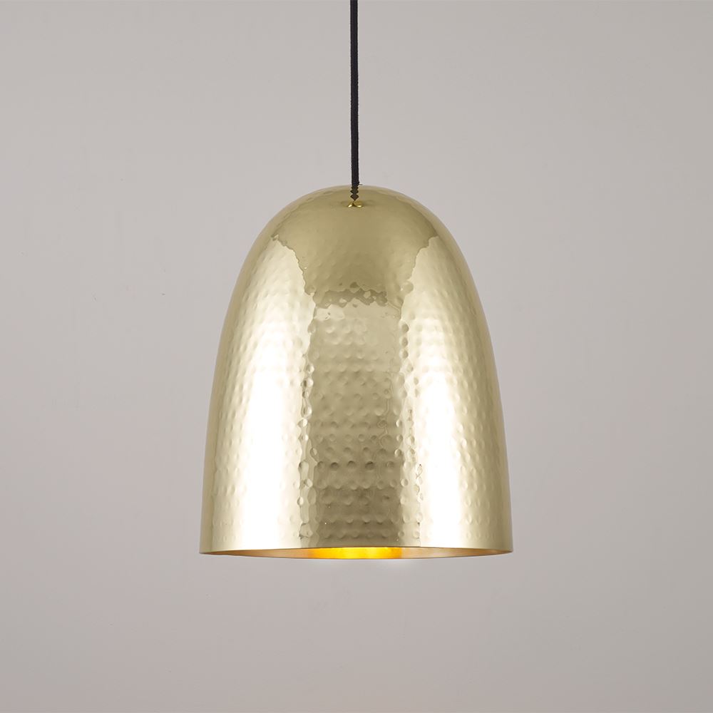 Original Btc Stanley Pendant Large Hammered Brass Brassgold Designer Pendant Lighting