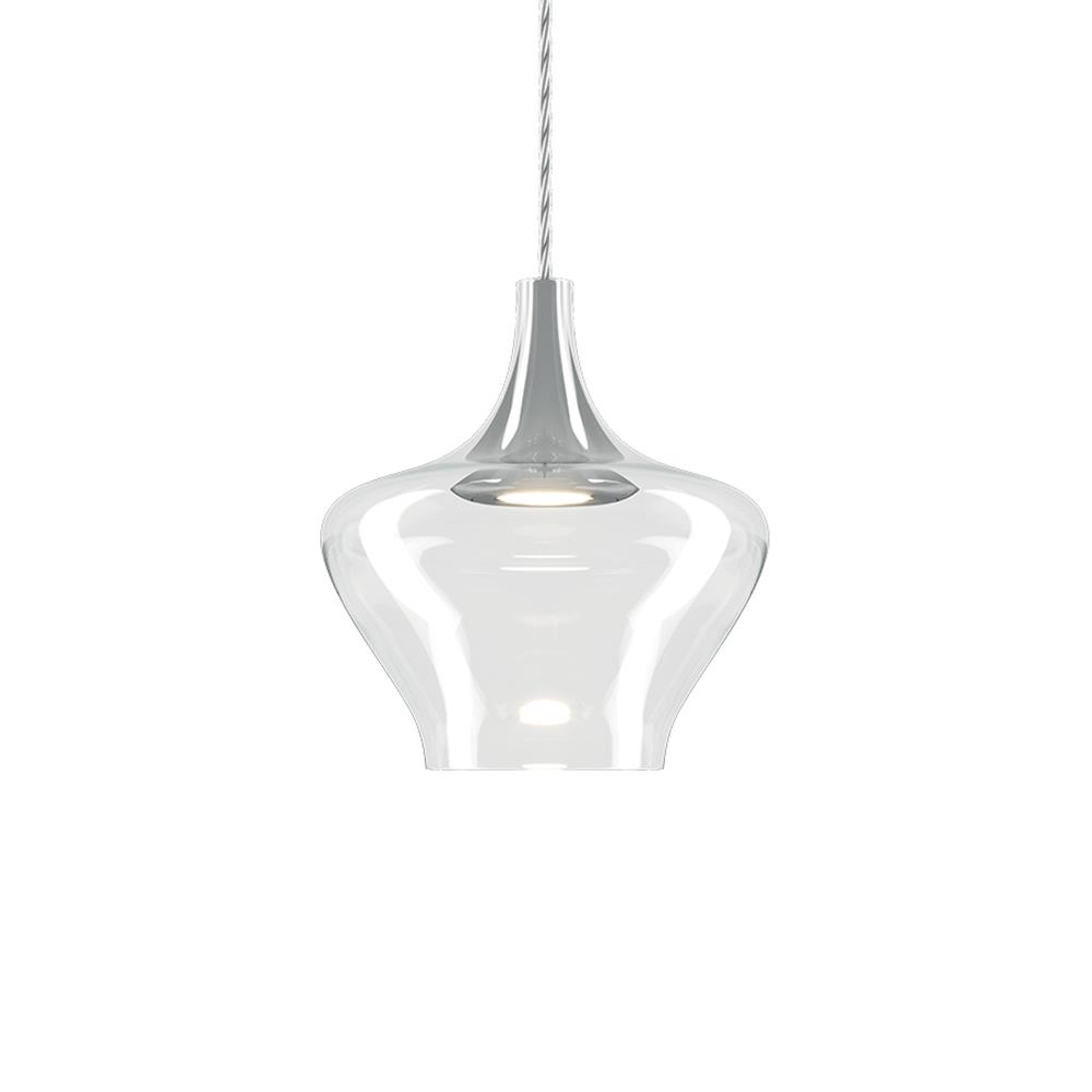 Lodes Nostalgia Pendant Single Medium Crystal Single Canopy Matte White Clear Designer Pendant Lighting