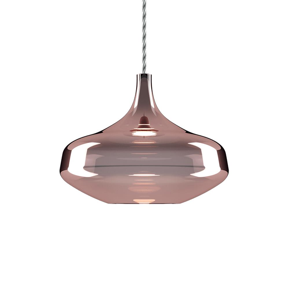 Lodes Nostalgia Pendant Single Large Rose Gold None Pink Designer Pendant Lighting