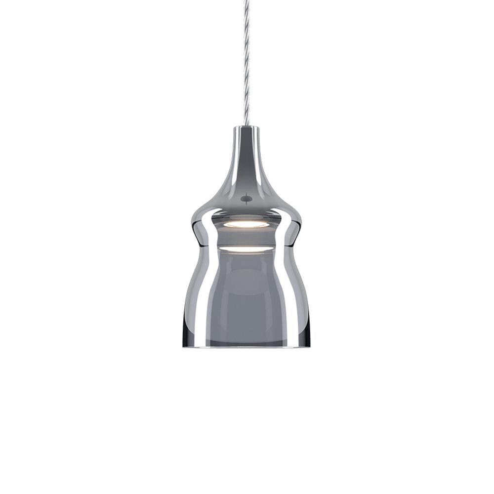 Lodes Nostalgia Pendant Single Small Chrome None Silver Designer Pendant Lighting