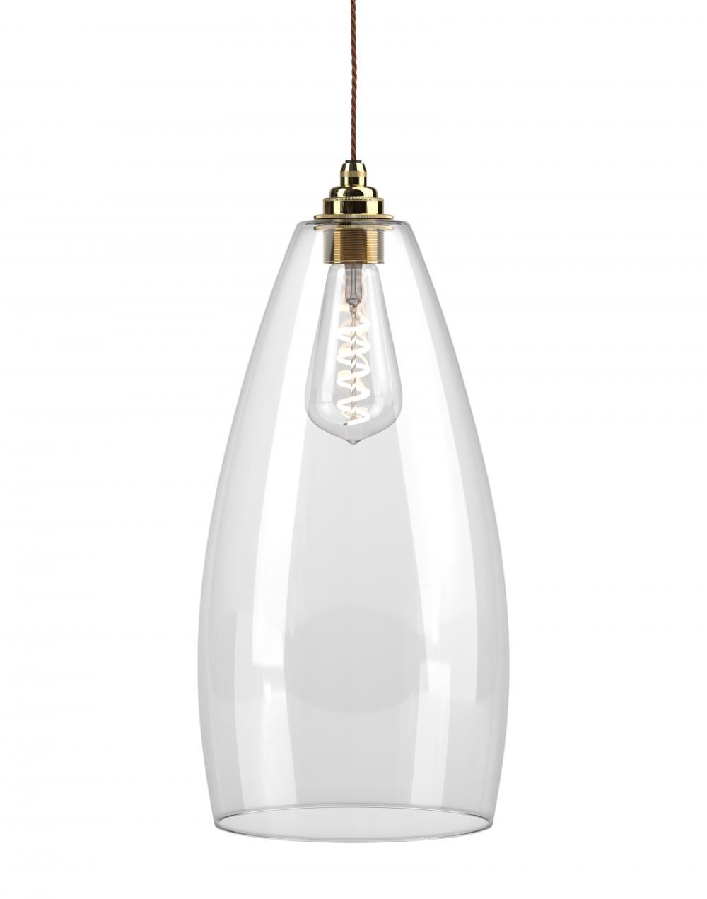 Fritz Fryer Upton Pendant Xl Clear Polished Brass Clear Designer Pendant Lighting