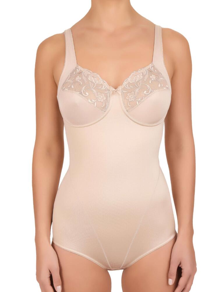 Feel so pretty and feminine in this gorgeous Felina body. As part of the Moments range, you will find the similar stunning embroidery, the rest of the range has. The embroidery adorns the cups of the underwired bra section of the body. This body does not only look gorgeous but has control panels to help shape your figure. With elastic inserts and additional seams, the body will smooth out your silhouette and especially controls around the torso area. And with relaxed trims around the legs, you can move around in comfort.  Shaping body Underwired for bust support Embroidery detail on cups Full coverage Control materials Slip-on style Adjustable straps Composition - 78% polyamide &pipe; 3% polyester &pipe; 19% elasthane  Listed in UK sizes  49000-88875-1178984 5019 Shaping Body