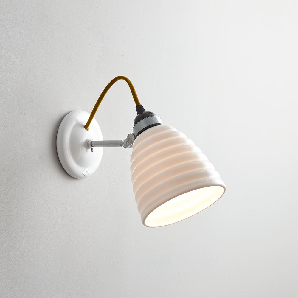 Hector Bibendum Wall Light Unswitched Yellow Cable