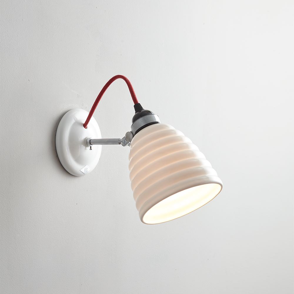 Hector Bibendum Wall Light Unswitched Red Cable