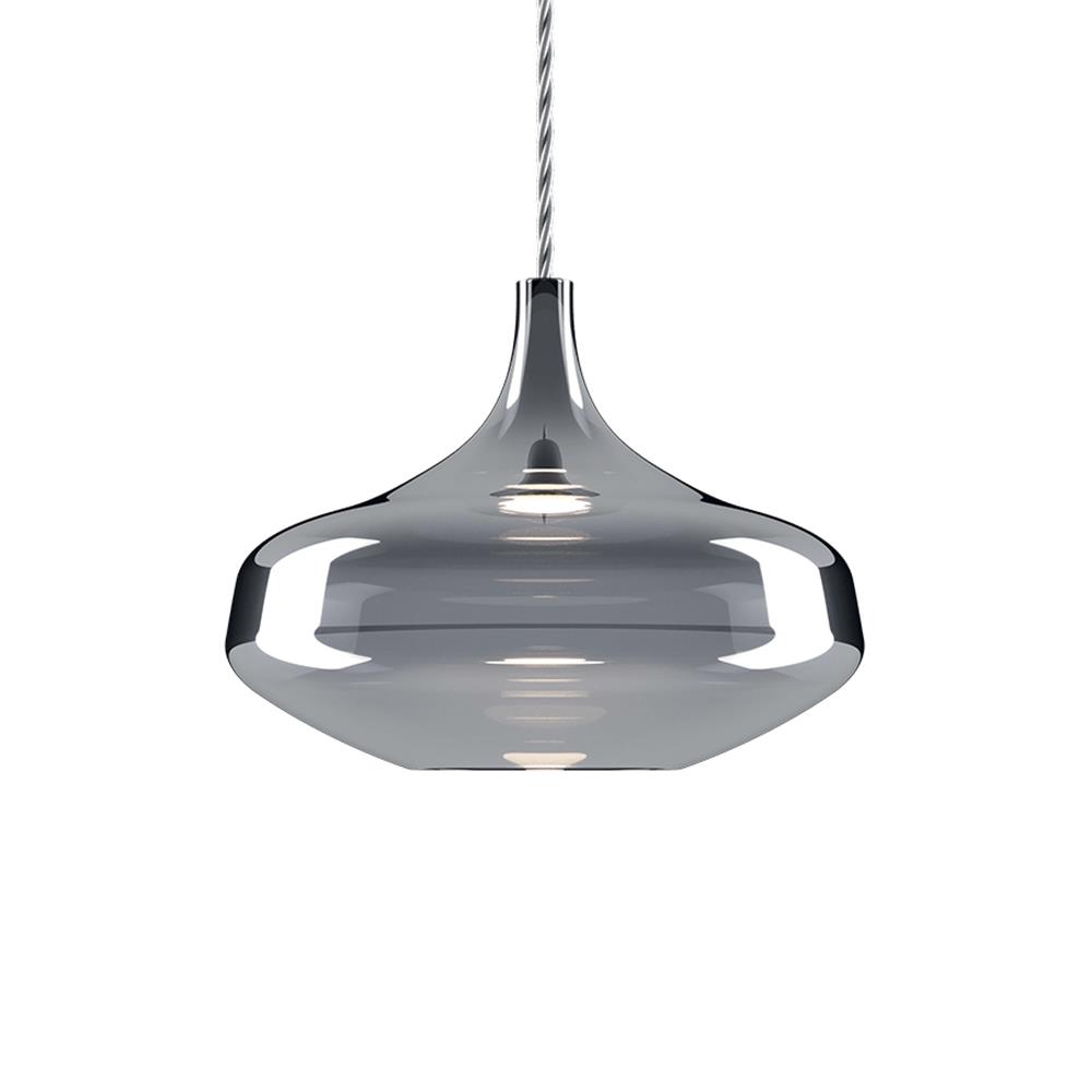 Lodes Nostalgia Pendant Single Large Chrome None Silver Designer Pendant Lighting