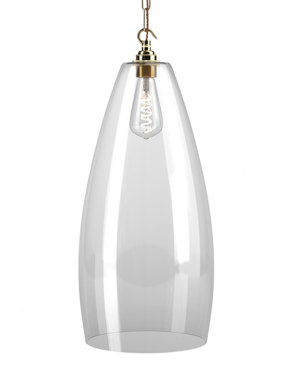 Fritz Fryer Upton Pendant Xxl Clear Polished Brass Clear Designer Pendant Lighting