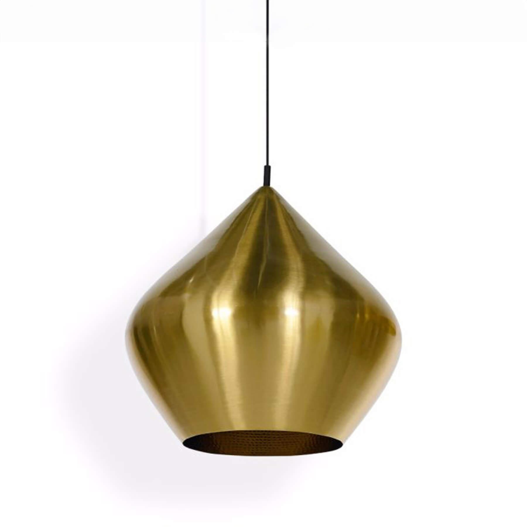 Tom Dixon Beat Stout Led Pendant Light Brushed Brass Brassgold Designer Pendant Lighting