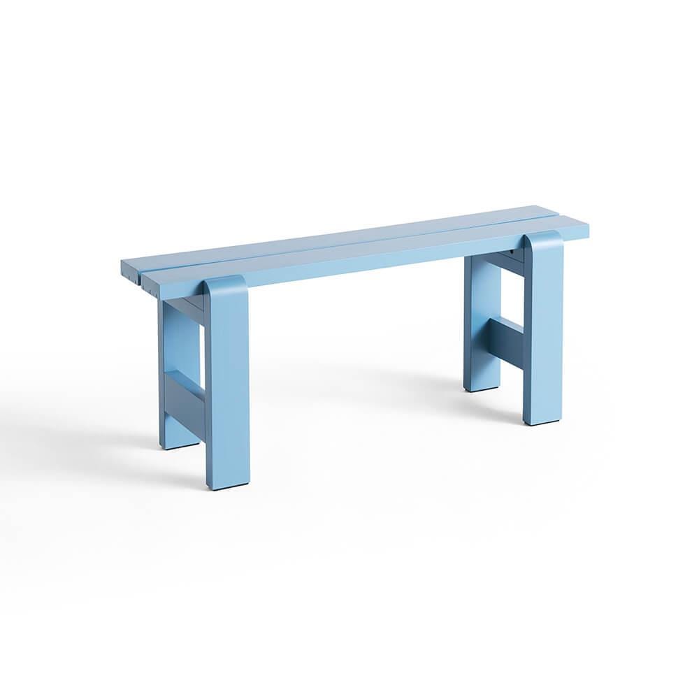 Hay Weekday Outdoor Bench Small Azure Blue