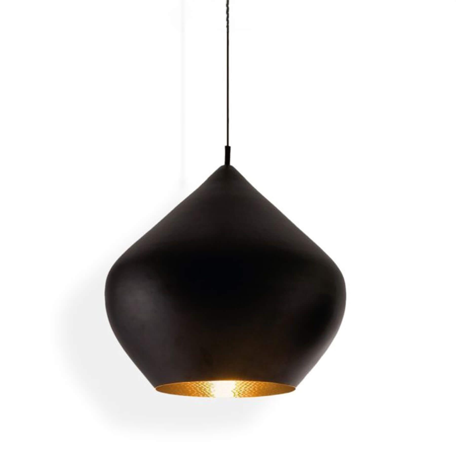 Tom Dixon Beat Stout Led Pendant Light Black Black Designer Pendant Lighting