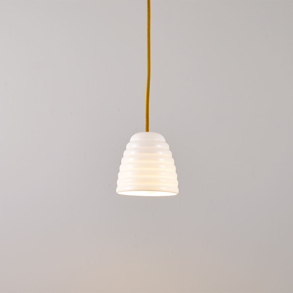 Original Btc Hector Bibendum Pendant Small White With Yellow Cable Designer Pendant Lighting