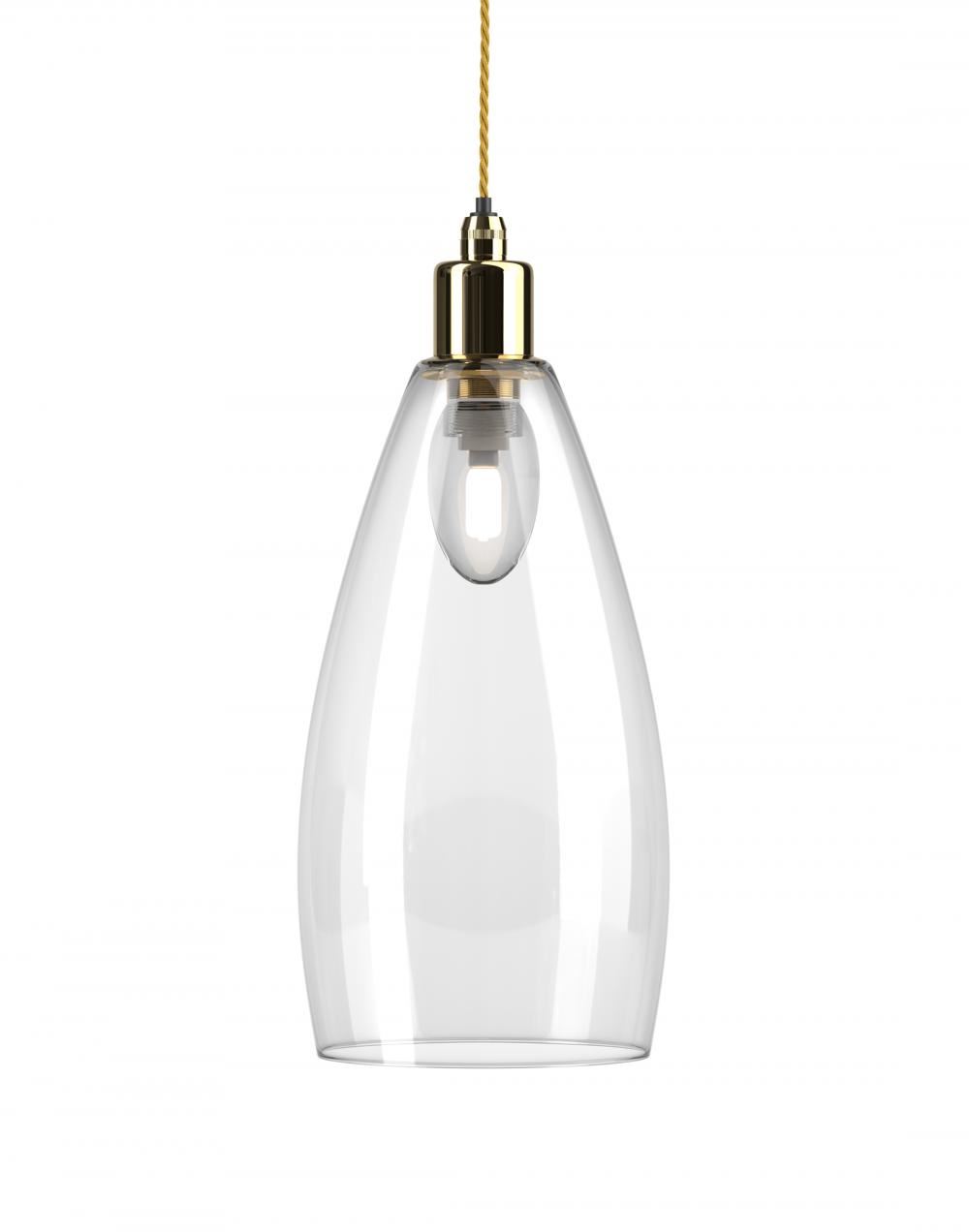 Fritz Fryer Upton Bathroom Pendant Large Clear Polished Brass Bathroom Lighting Clear Designer Pendant Lighting