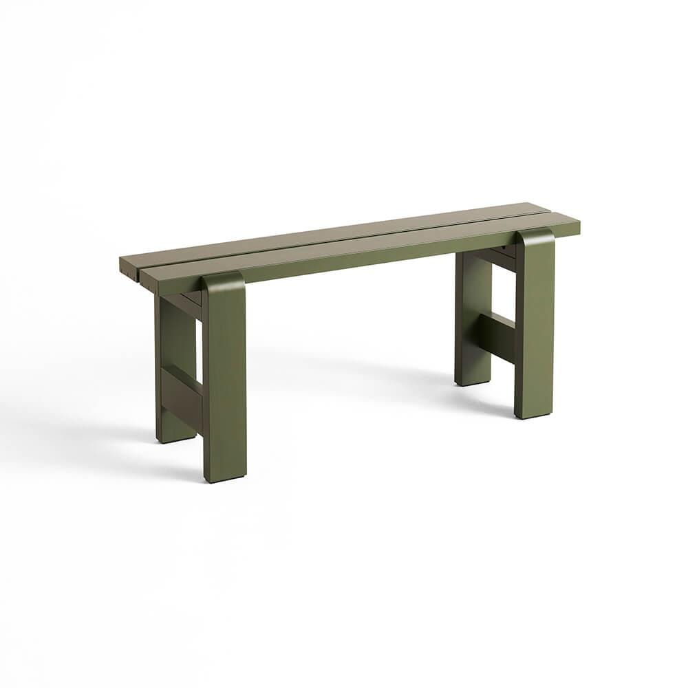 Hay Weekday Outdoor Bench Small Olive Green