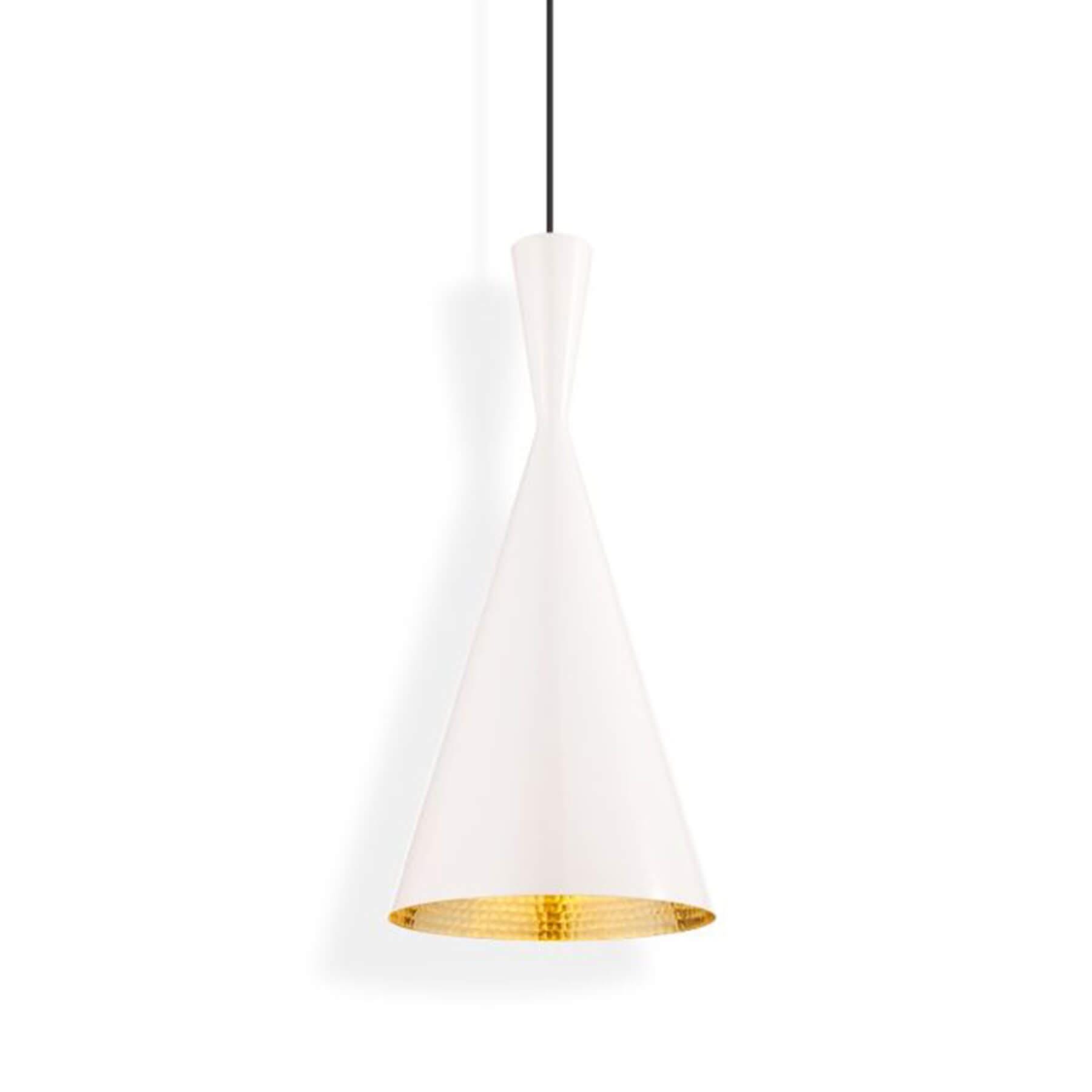 Tom Dixon Beat Tall Led Pendant Light White Designer Pendant Lighting