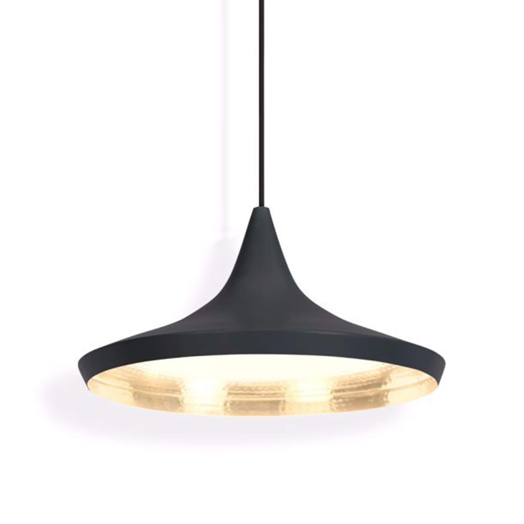 Tom Dixon Beat Wide Led Pendant Light Black Designer Pendant Lighting