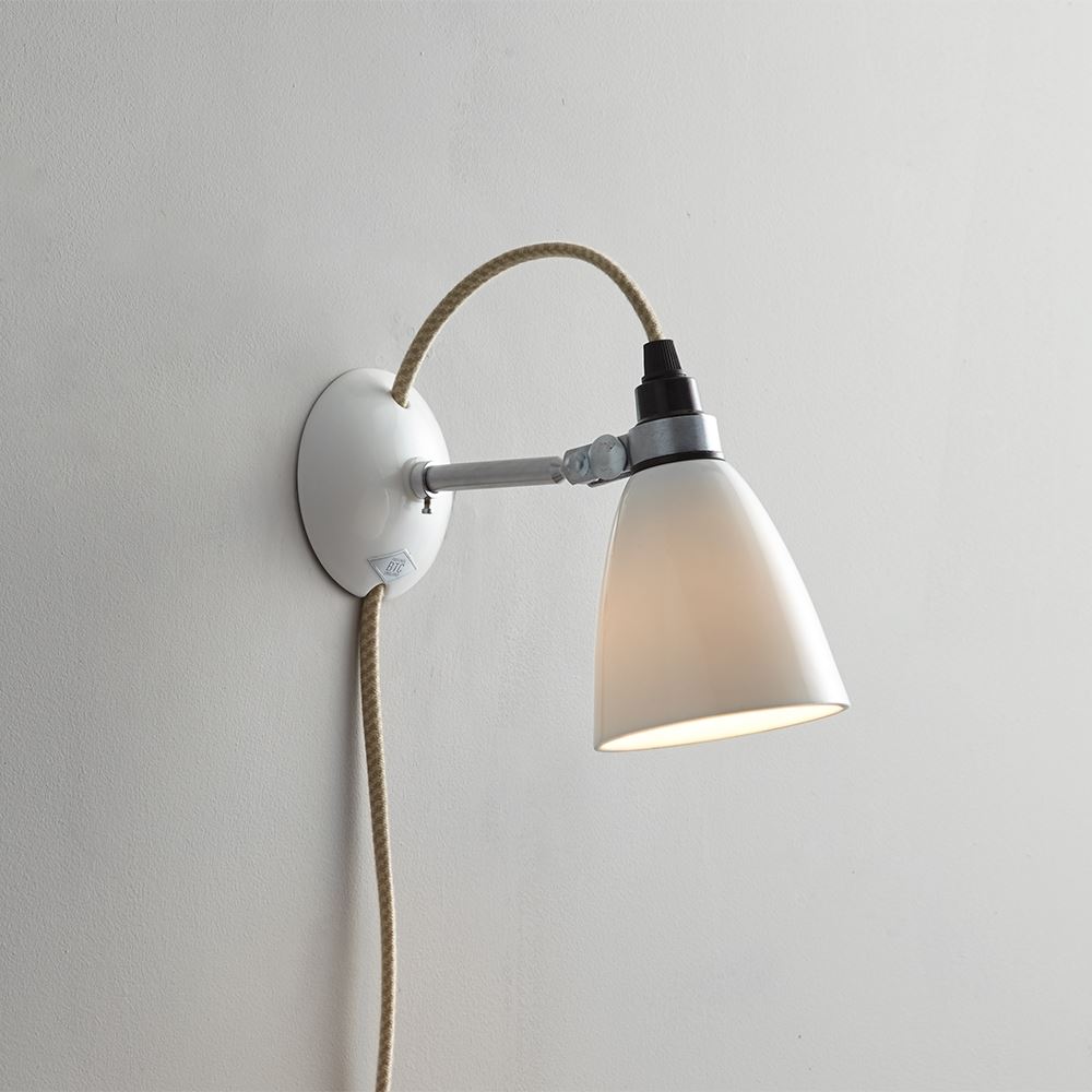 Hector Dome Wall Light Small Plug Switch Cable