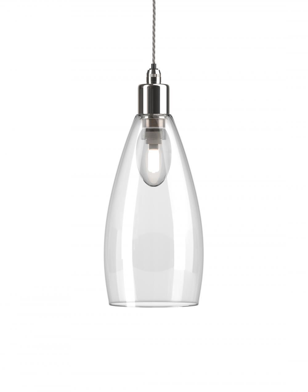 Fritz Fryer Upton Bathroom Pendant Medium Clear Nickel Bathroom Lighting Clear Designer Pendant Lighting