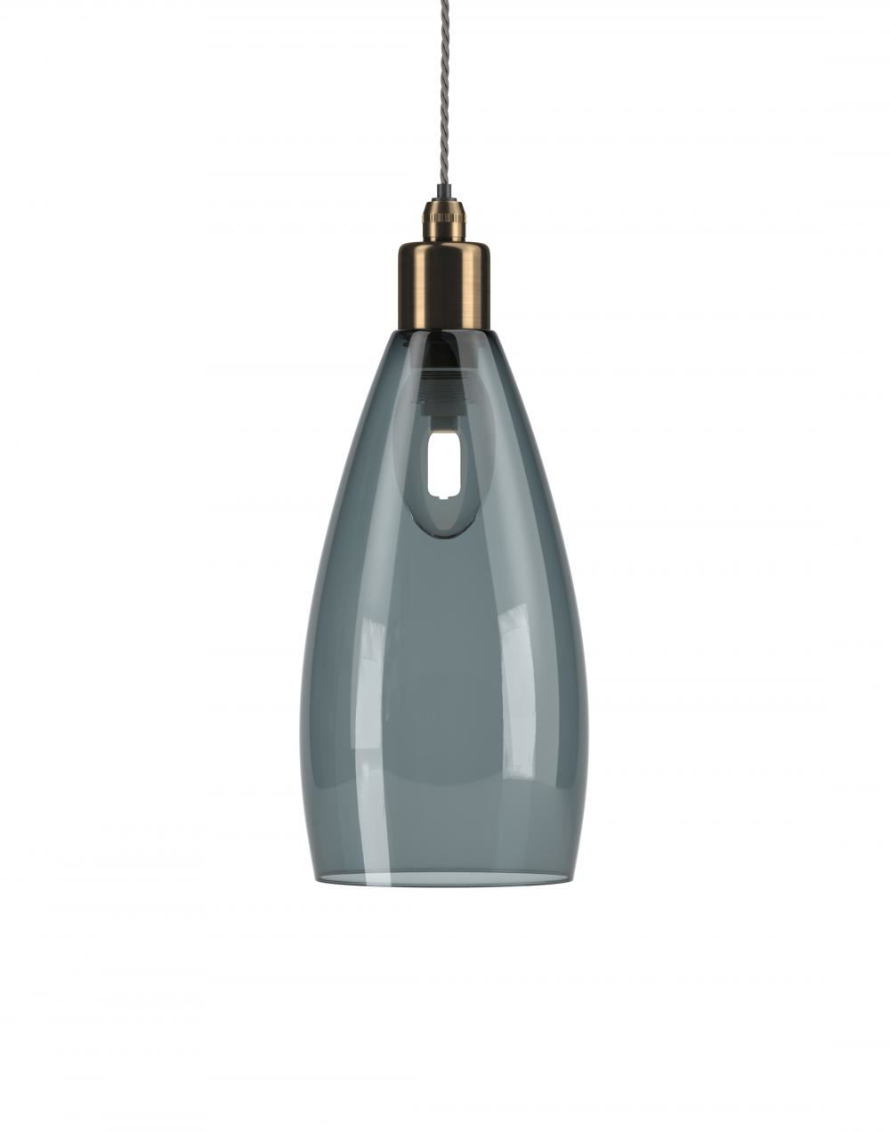 Fritz Fryer Upton Bathroom Pendant Medium Smoked Antique Brass Bathroom Lighting Grey Designer Pendant Lighting