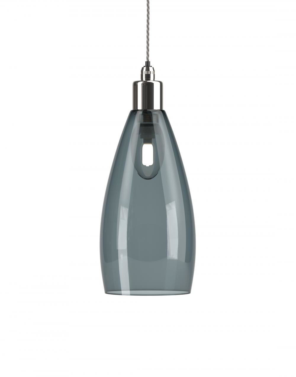 Fritz Fryer Upton Bathroom Pendant Medium Smoked Nickel Bathroom Lighting Grey Designer Pendant Lighting