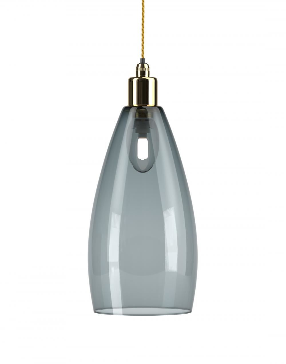 Fritz Fryer Upton Bathroom Pendant Large Smoked Polished Brass Bathroom Lighting Clear Designer Pendant Lighting