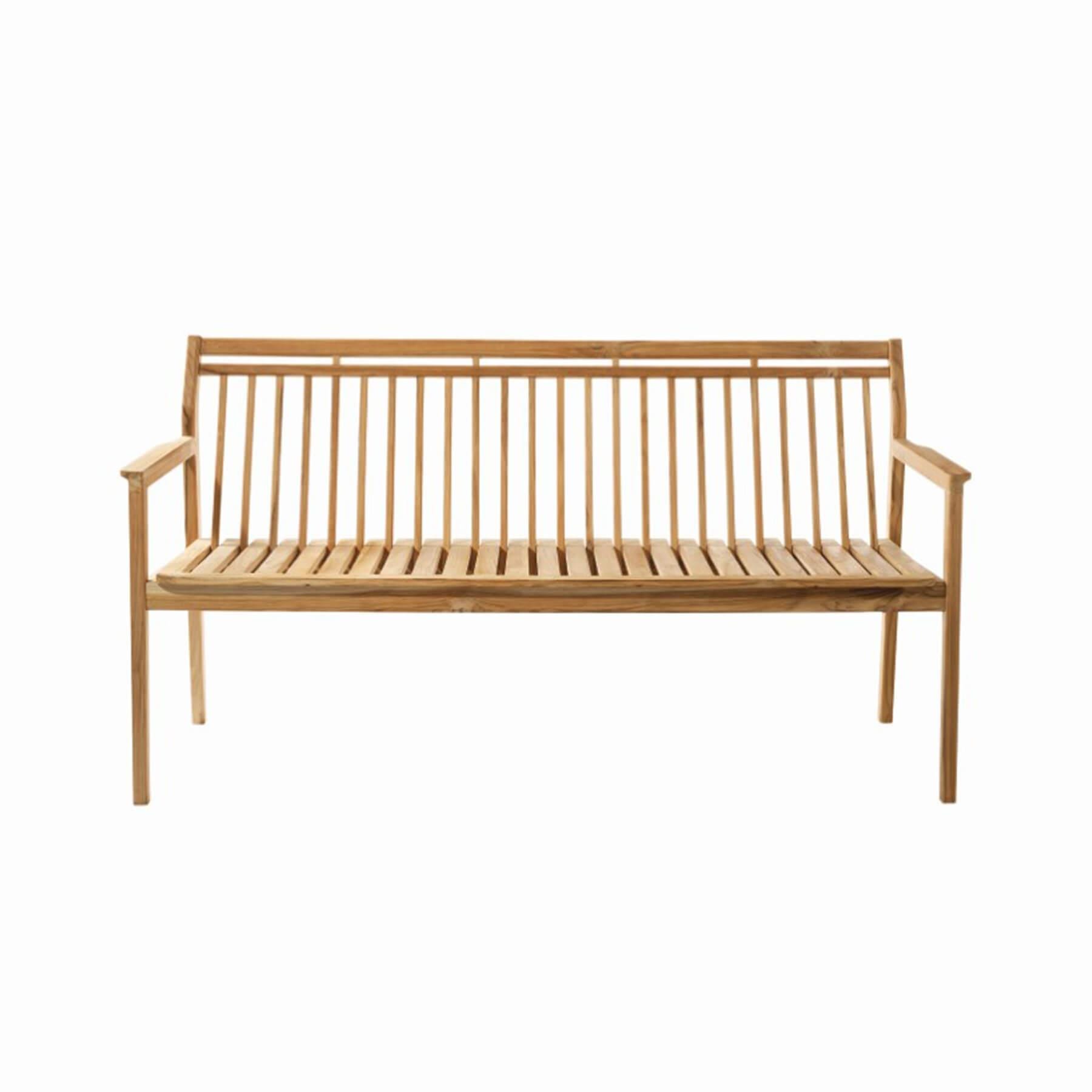 Fdb Mobler M11 Sammen Garden Bench 3 Seater Light Wood Designer Furniture From Holloways Of Ludlow