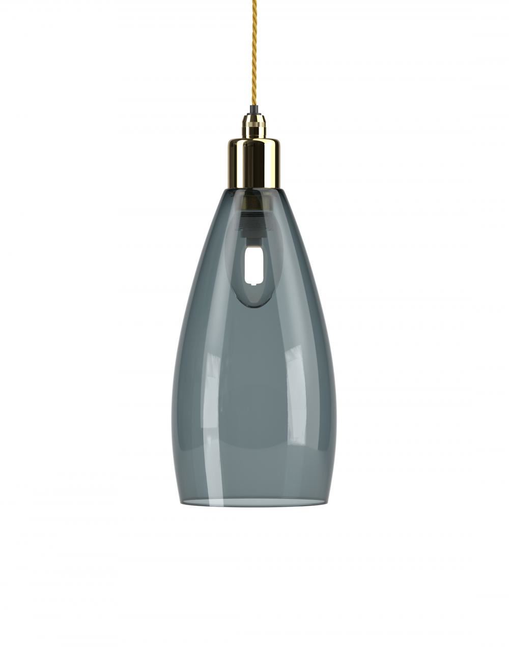 Fritz Fryer Upton Bathroom Pendant Medium Smoked Polished Brass Bathroom Lighting Grey Designer Pendant Lighting