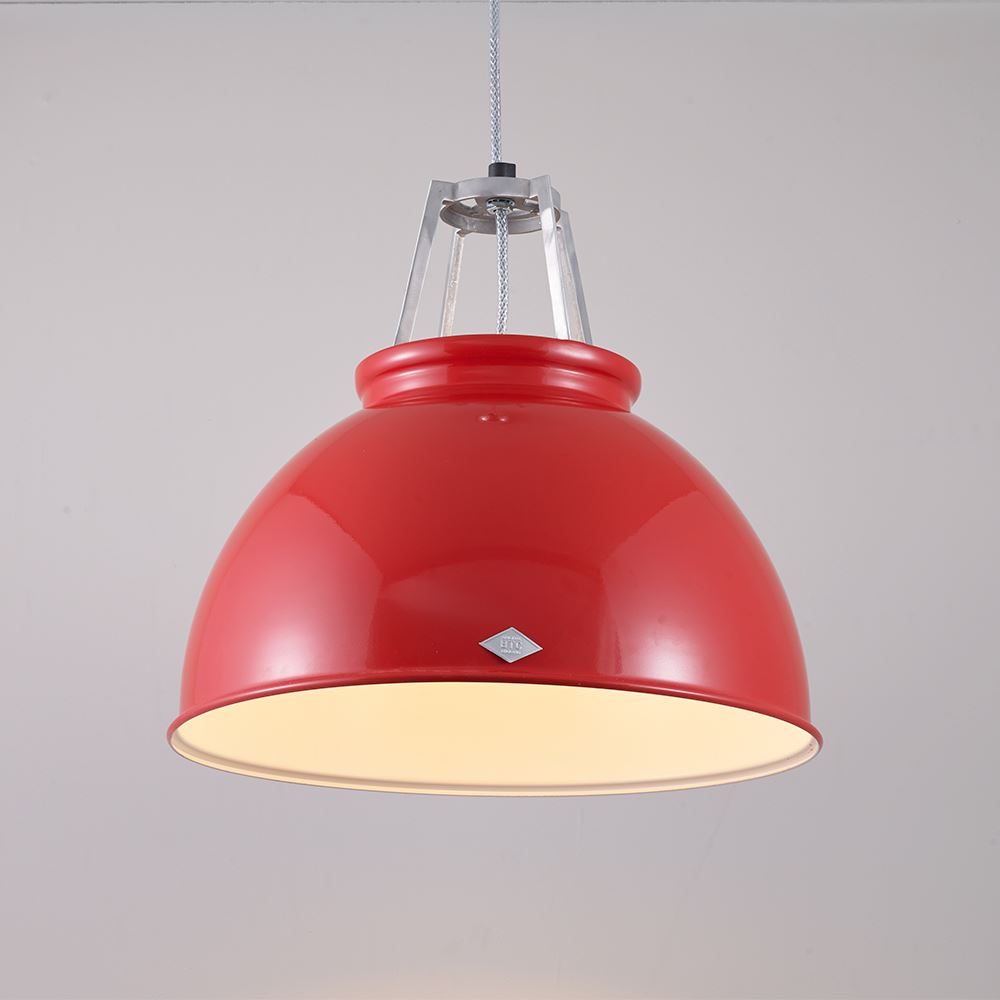 Original Btc Titan Pendant Size 3 Red White Interior None Designer Pendant Lighting