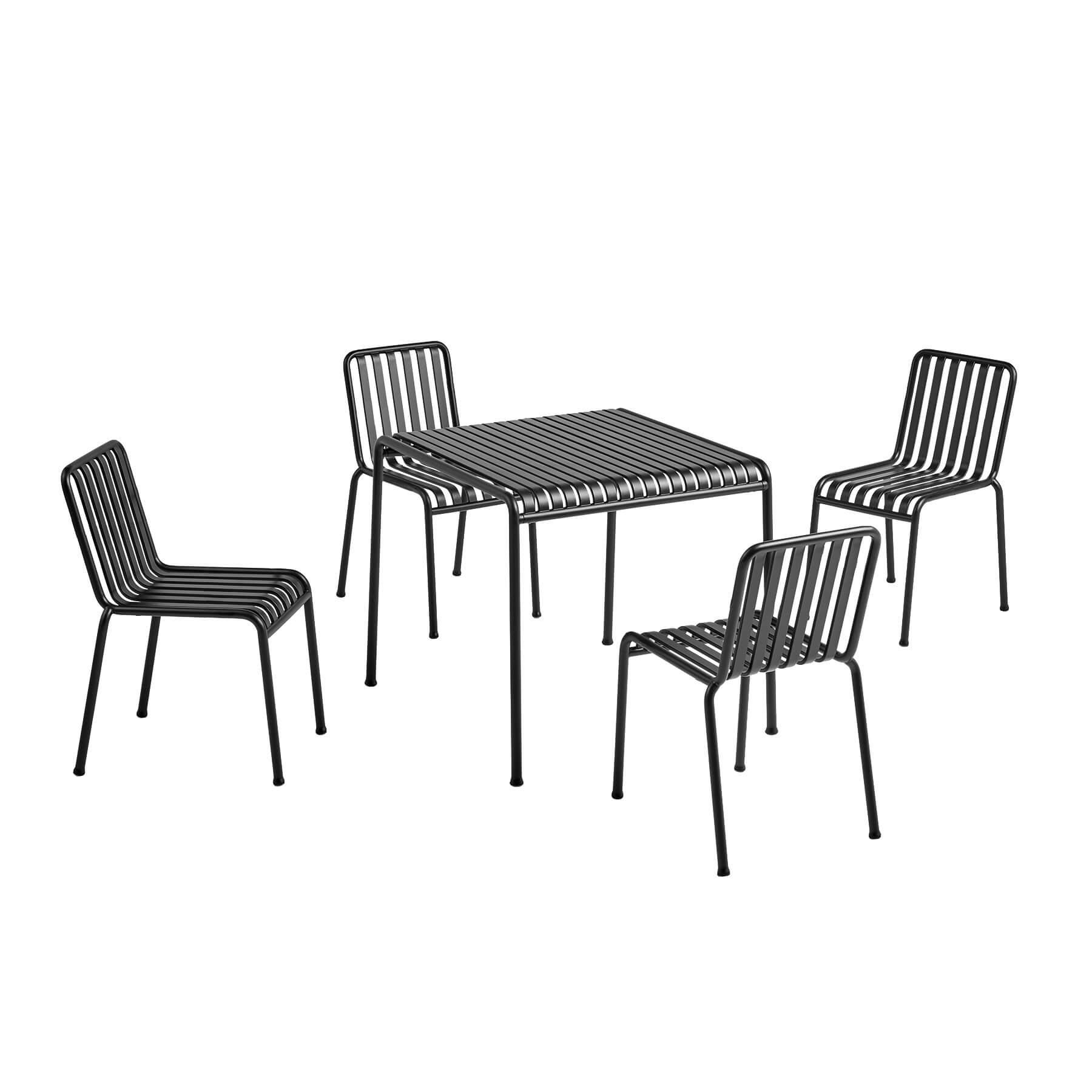 Hay Palissade Dining Collection Chairs Without Arms Anthracite Black Designer Furniture From Holloways Of Ludlow