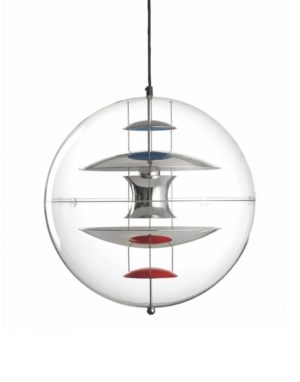 Verpan Vp Globe Pendant Small Aluminium Silver Designer Pendant Lighting