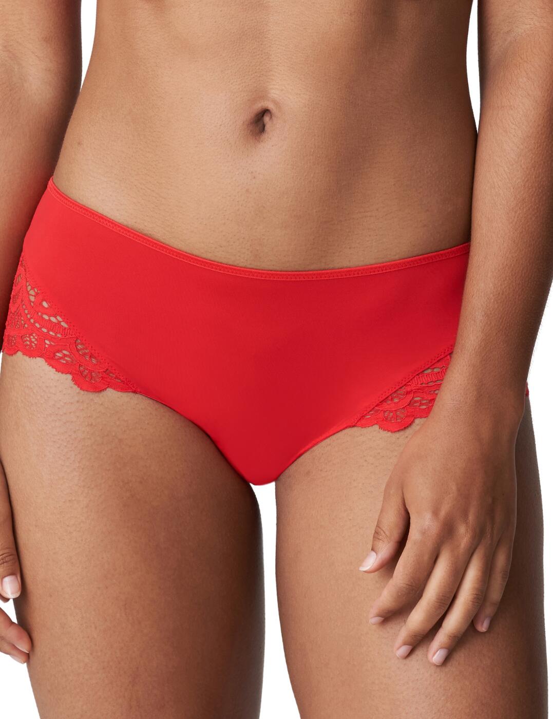 The First Night hotpants by Prima Donna Twist boast a flattering mid-rise waist. The silky soft fabrics hug your curves and give these hotpants a sensual feel. The rear offers modest coverage while semi-sheer lace gives you a sultry appearance. For a coordinated look pair with the matching bras from the range.  Keyhole detailing on the rear Good rear coverage Feminine lace detailing Country of origin: China Composition: 70% Polyamide &pipe; 15% Elastane &pipe; 10% Polyester &pipe; 5% Cotton Listed in UK sizes  52924-95084-1239822 0541882 Short Brief