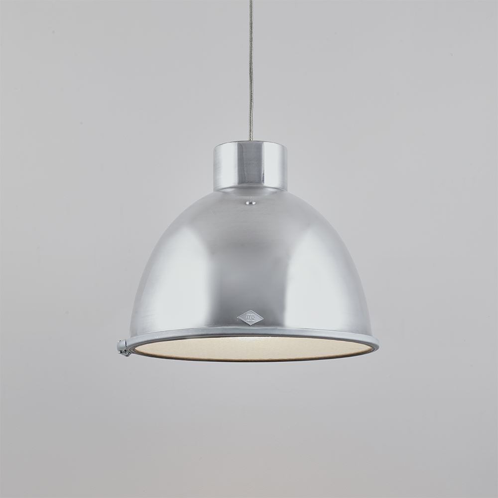 Original Btc Giant Pendant Large Natural Aluminium With Wired Glass Silver Designer Pendant Lighting