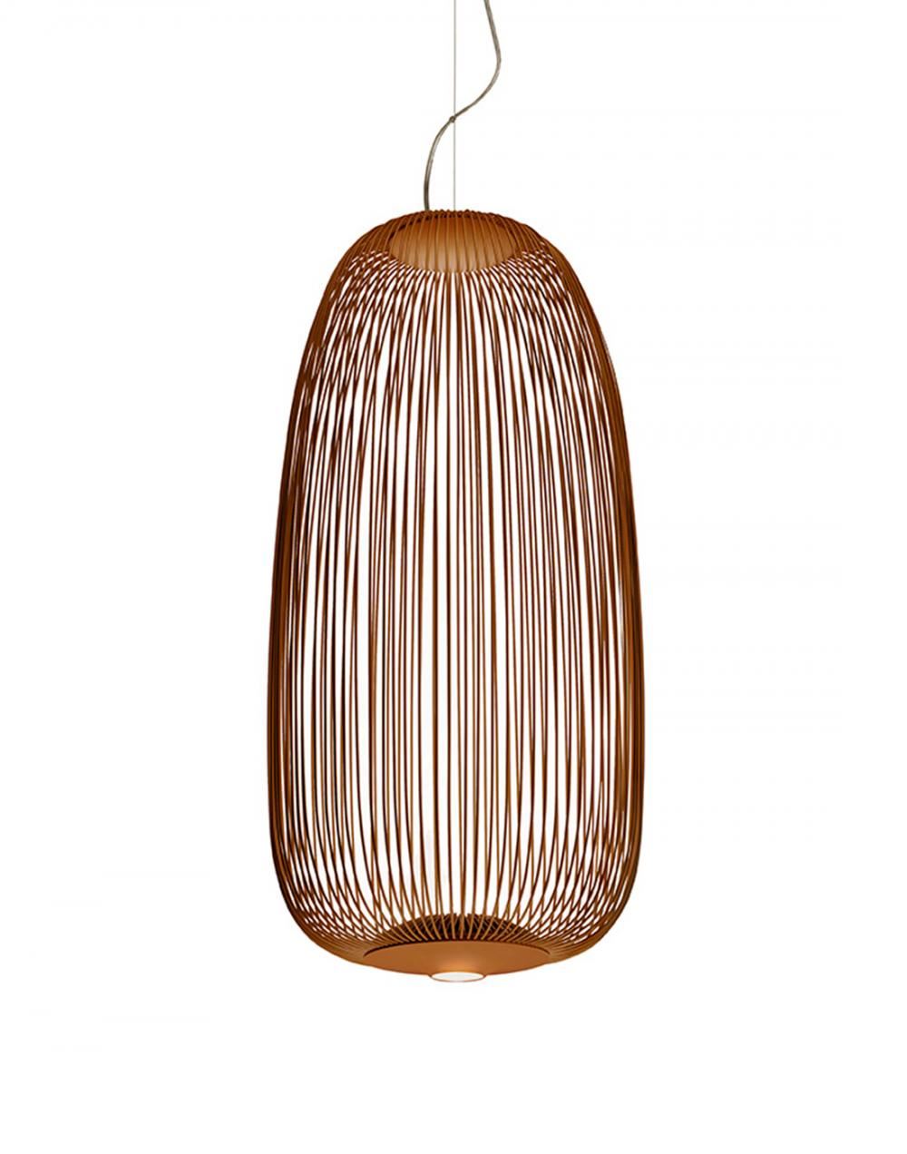 Foscarini Spokes 1 Pendant Copper Designer Pendant Lighting