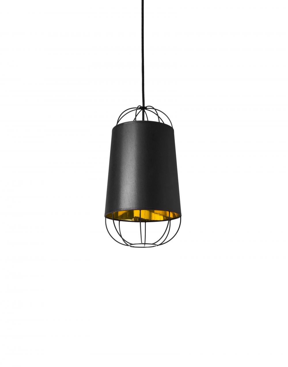 Lanterna Pendant Small Black Gold