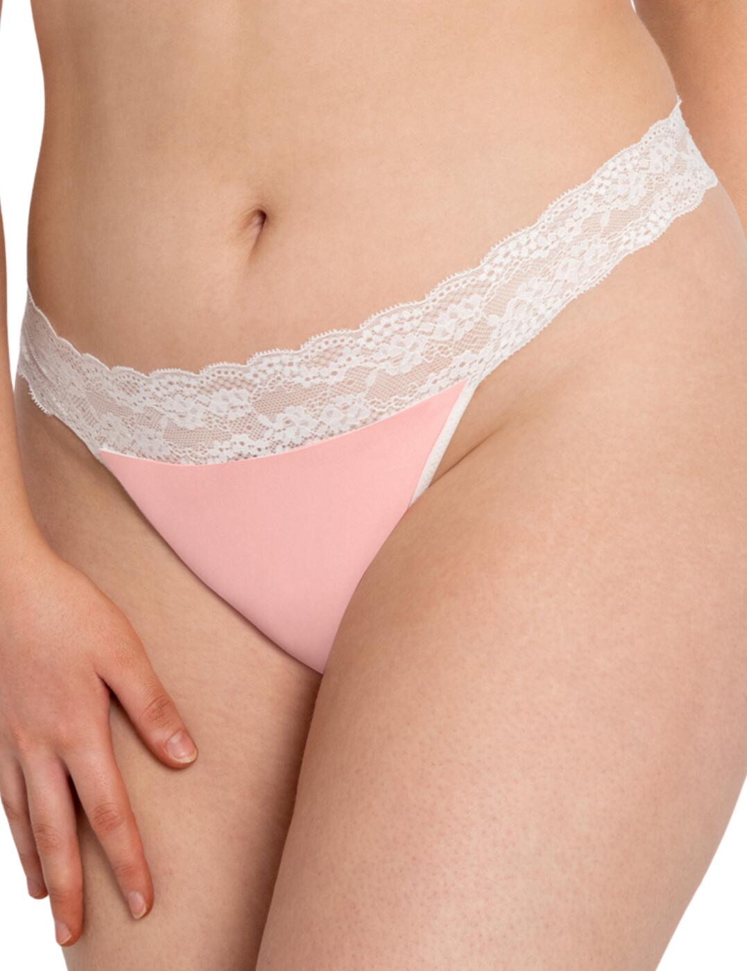Why bother with regular boring lingerie when you can have fun and innovative thongs with the Twice the Fun range from Curvy Kate? This piece has the amazing quality to be worn in two different ways - just turn it inside out and you can have a different colour of your favourite thongs. They are incredibly soft and comfortable while maintaining a feminine look. The stretchy lace band adds a finishing delicate look to these fun thongs.  Reversible design Super-soft elastic materials Elastic lace band Mid-rise No rear coverage Matching coordinates available Country of origin: China Composition: Main - 87% Polyester &pipe; 13% Elastane, Lace - 93% Polyamide &pipe; 7% Elastane Listed in UK sizes  53964-96648-1259814 CK024200  Thong