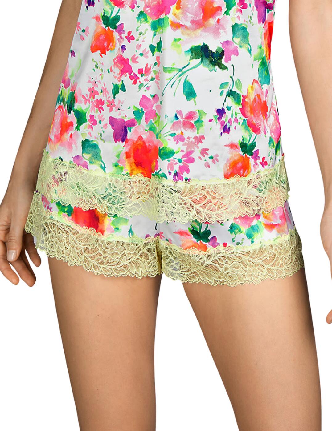 Cozy down with these new pyjama shorts in the Flower collection by Andres Sarda. Delicate lace adding elegance to your sleepwear, perfect for a last-minute getaway. Made with a soft fabric for a comfortable night's sleep or just for lounging around. Match with items from the same collection to create a sexy sophisticated look.  Sexy and sophisticated Delicate lace detail Matching items available Flowy style Composition: 55% Polyester &pipe; 31% Polyamide &pipe; 13% Elastane &pipe; 1% Cotton  Listed in UK sizes  49205-89187-1192132 3309159 Pyjama Shorts