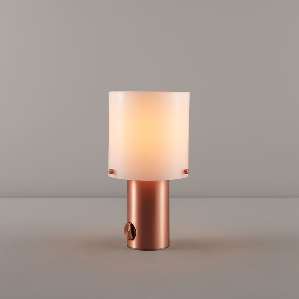 Walter Table Light Small Opal And Copper