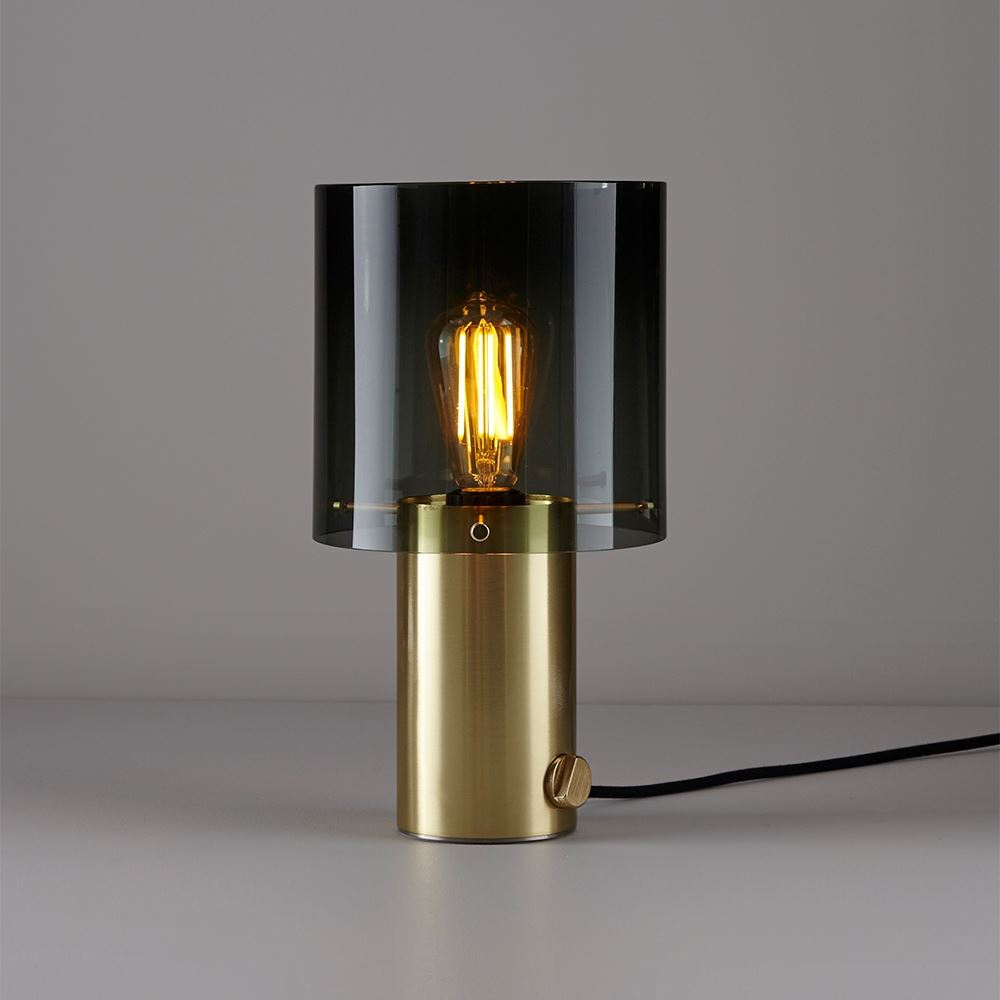 Walter Table Light Medium Anthracite And Brass