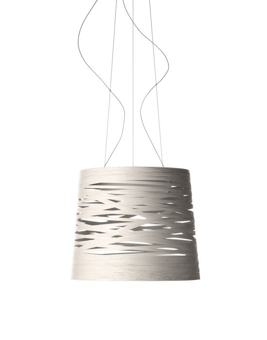 Foscarini Tress Pendant Large Led Dimmable Grey Designer Pendant Lighting