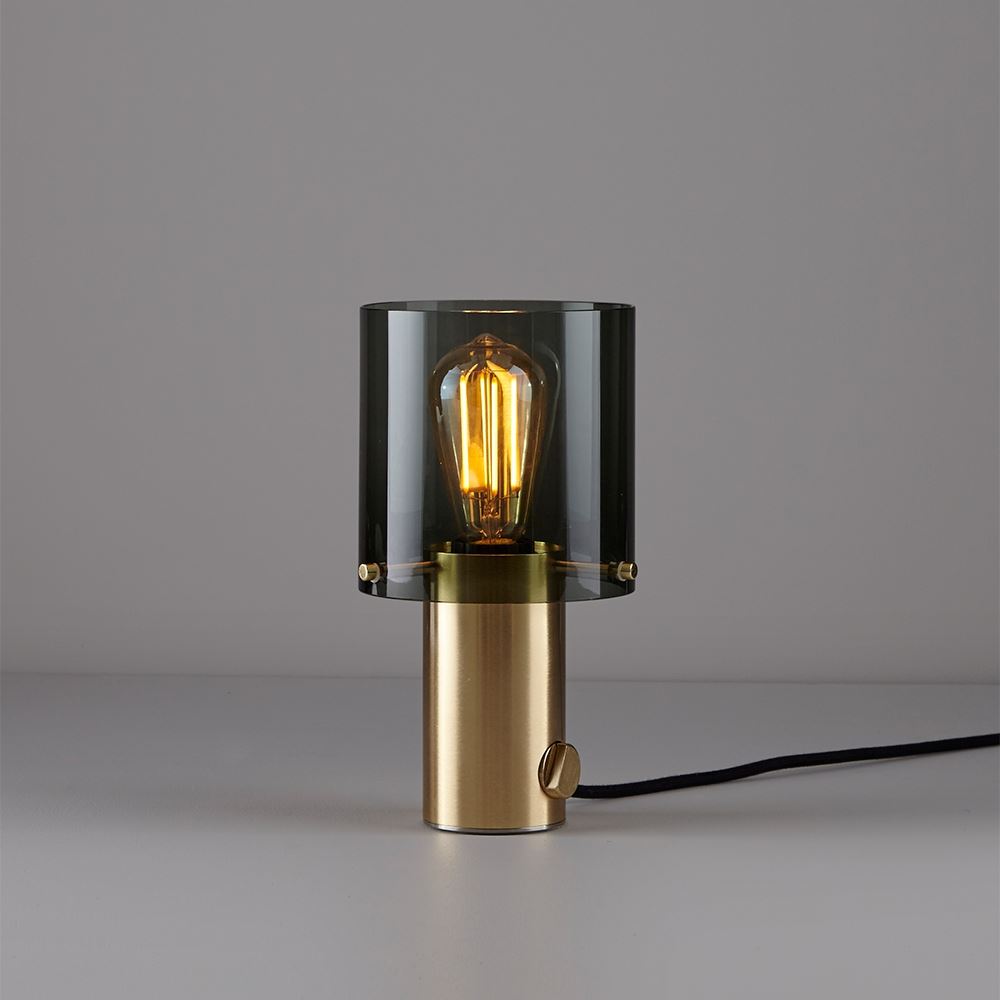 Walter Table Light Small Anthracite And Brass