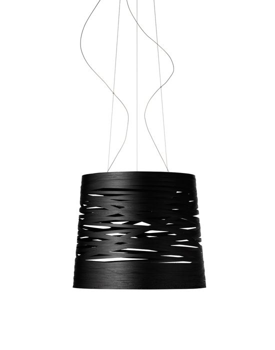 Foscarini Tress Pendant Large Led Black Designer Pendant Lighting