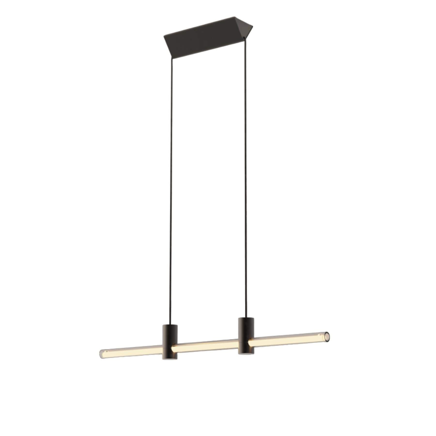 Darmes Ra Line Pendant Light Small 90 Black Anodized Designer Pendant Lighting