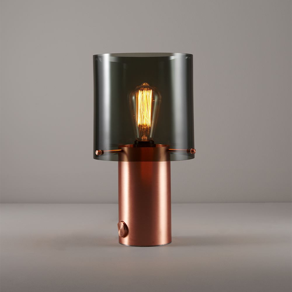 Walter Table Light Medium Anthracite And Copper