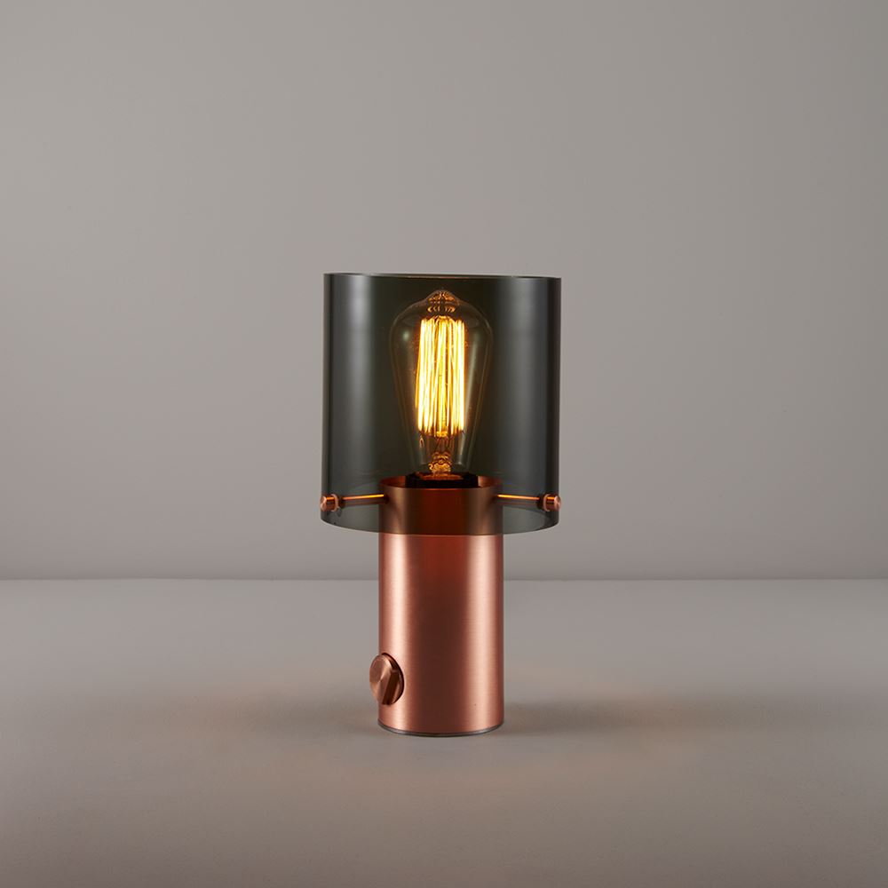 Walter Table Light Small Anthracite And Copper