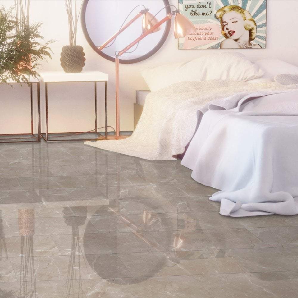 Premium 8mm Perla Tile Effect Laminate Flooring