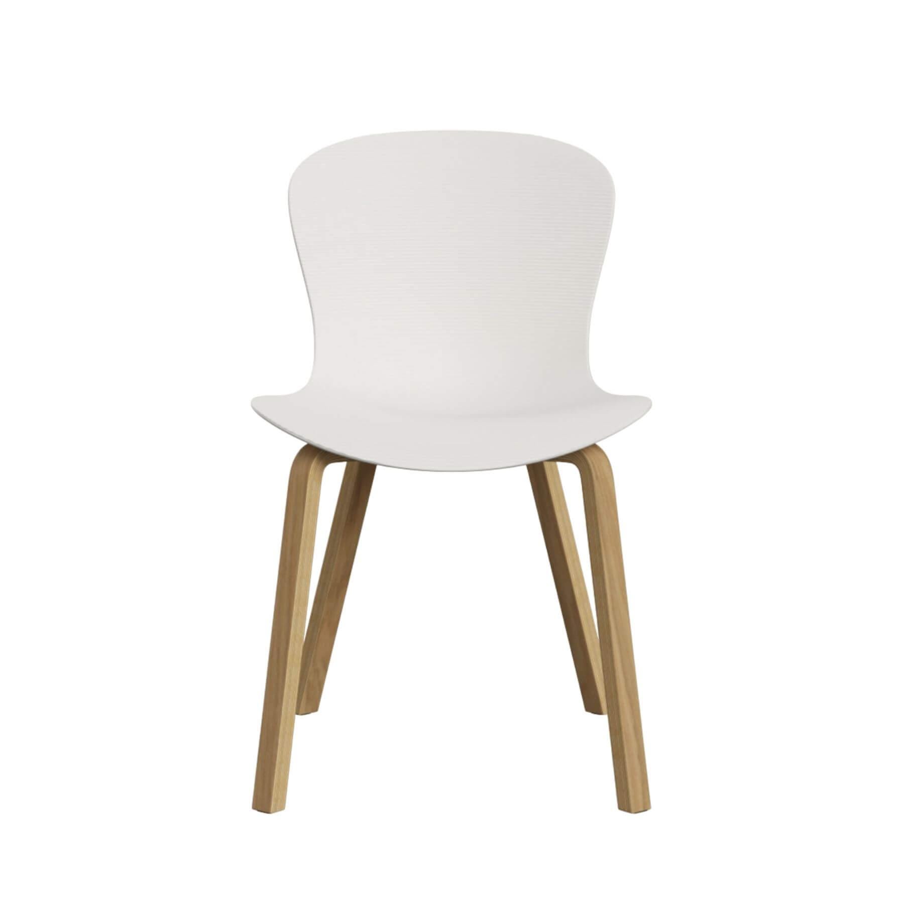 Fritz Hansen Nap Dining Chair Milk White Wood Base White Designer Furniture From Holloways Of Ludlow