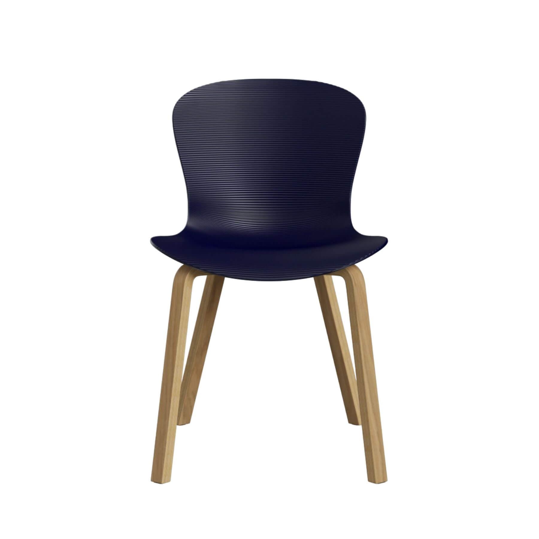 Fritz Hansen Nap Dining Chair Midnight Blue Wood Base Designer Furniture From Holloways Of Ludlow