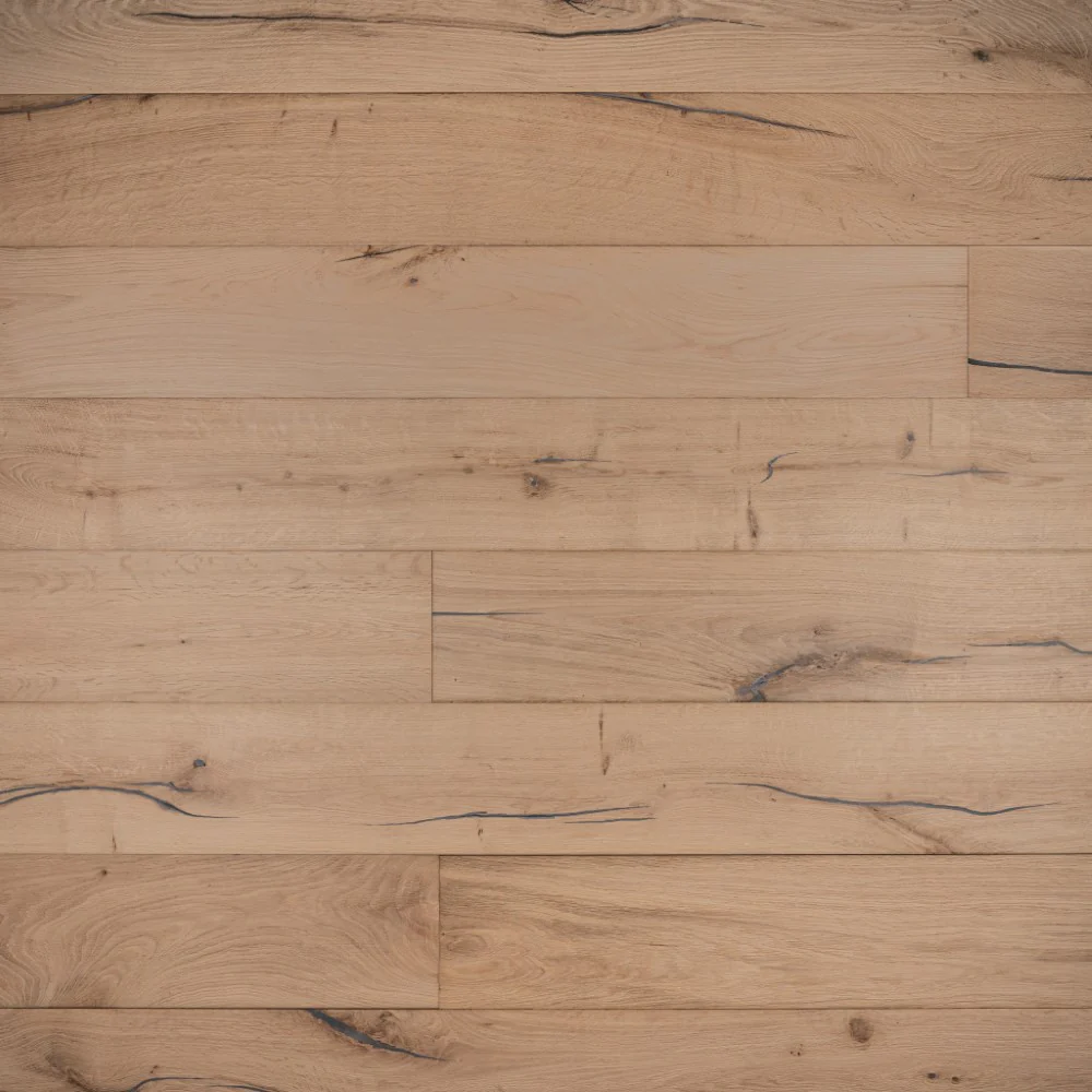Raw 20/6 x 190mm Unfinished Distressed Oak Engineered Flooring
