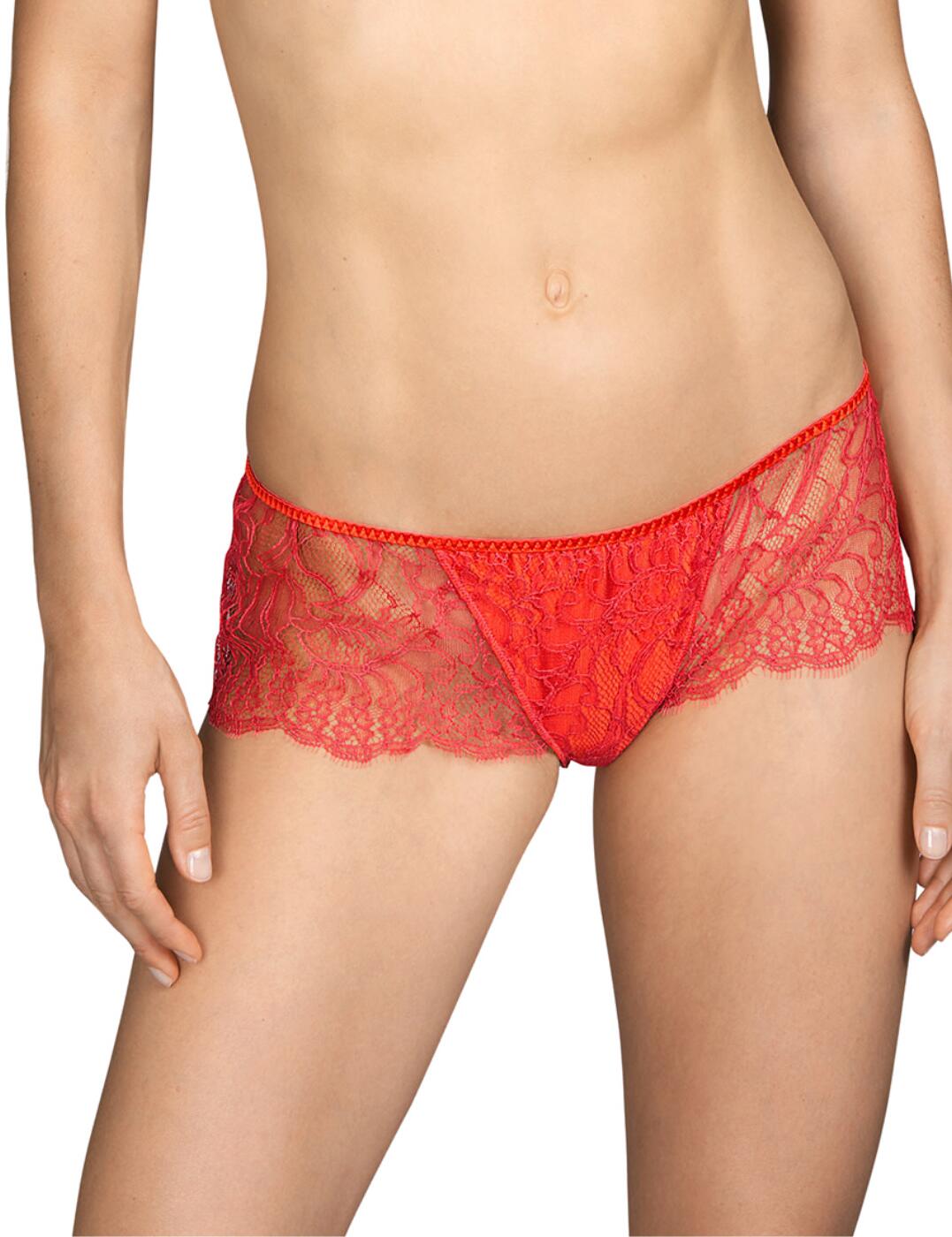 This luxury Short from Andres Sards's Love collection leaves nothing to the imagination. With delicate all-over lace offering a full brief look. The design guarantees an invisible finish under clothing, while still giving a remarkable amount of coverage and sexy flair.  Allover lace Full brief look Invisible seams under clothing Composition: 38% Cotton &pipe; 35% Polyamide &pipe; 26% Silk &pipe; 1% Elastane Listed in UK sizes  49272-89285-1191611 3309359 Thong