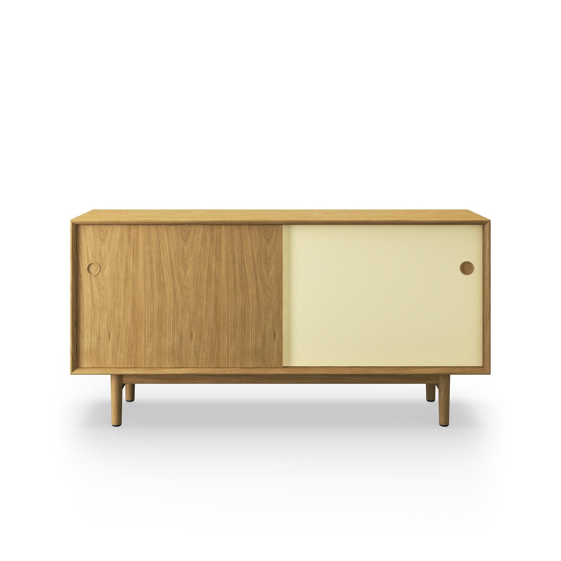 Sibast No 11 Sideboard Natural Oiled Oak Yellow And Natural Front Wooden Legs Light Wood Designer Furniture From Holloways Of Ludlow